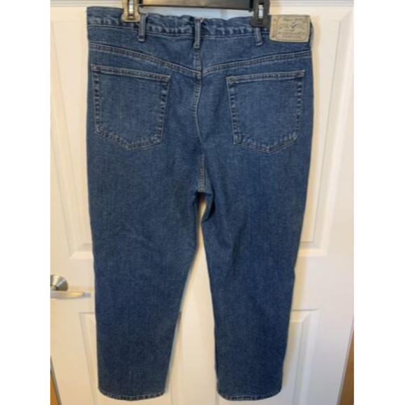 Redhead Men's Fleece Lined Hunting Winter Denim Blue Jeans 40 X 29 - Picture 3 of 11